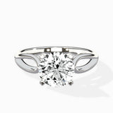 Split Shank Open Gallery Solitaire Ring Engagement Ring - The Better Diamonds