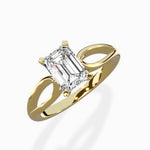Split Shank Open Gallery Solitaire Ring Engagement Ring - The Better Diamonds