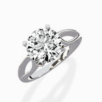 Split Shank Open Gallery Solitaire Ring Engagement Ring - The Better Diamonds