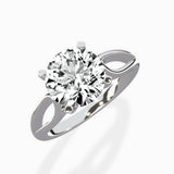 Split Shank Open Gallery Solitaire Ring Engagement Ring - The Better Diamonds