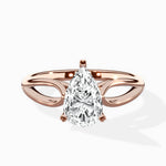 Split Shank Open Gallery Solitaire Ring Engagement Ring - The Better Diamonds