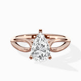 Split Shank Open Gallery Solitaire Ring Engagement Ring - The Better Diamonds