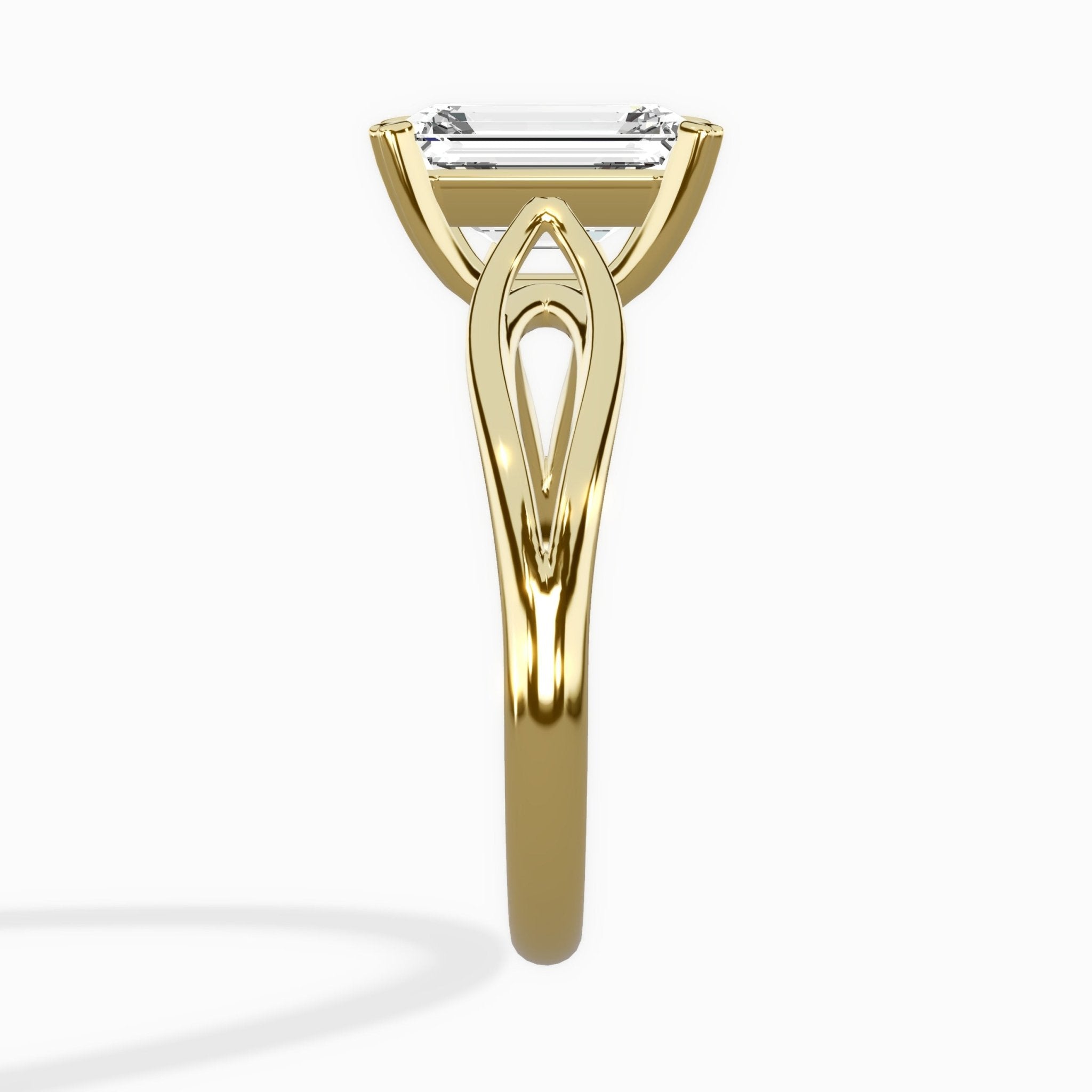 Split Shank Open Gallery Solitaire Ring Engagement Ring - The Better Diamonds