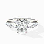 Split Shank Open Gallery Solitaire Ring Engagement Ring - The Better Diamonds