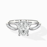 Split Shank Open Gallery Solitaire Ring Engagement Ring - The Better Diamonds