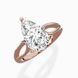 Split Shank Open Gallery Solitaire Ring Engagement Ring - The Better Diamonds
