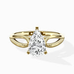 Split Shank Open Gallery Solitaire Ring Engagement Ring - The Better Diamonds