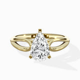 Split Shank Open Gallery Solitaire Ring Engagement Ring - The Better Diamonds