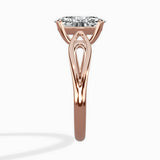 Split Shank Open Gallery Solitaire Ring Engagement Ring - The Better Diamonds
