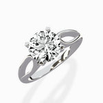 Split Shank Open Gallery Solitaire Ring Engagement Ring - The Better Diamonds