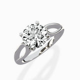 Split Shank Open Gallery Solitaire Ring Engagement Ring - The Better Diamonds