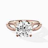 Split Shank Open Gallery Solitaire Ring Engagement Ring - The Better Diamonds