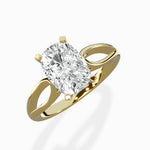 Split Shank Open Gallery Solitaire Ring Engagement Ring - The Better Diamonds