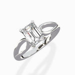 Split Shank Open Gallery Solitaire Ring Engagement Ring - The Better Diamonds