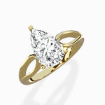 Split Shank Open Gallery Solitaire Ring Engagement Ring - The Better Diamonds