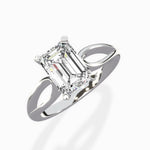 Split Shank Open Gallery Solitaire Ring Engagement Ring - The Better Diamonds