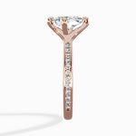 Split Shank Pave Solitaire Ring Engagement Ring - The Better Diamonds
