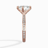 Split Shank Pave Solitaire Ring Engagement Ring - The Better Diamonds