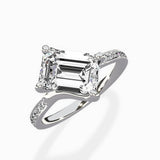 Split Shank Pave Solitaire Ring Engagement Ring - The Better Diamonds