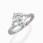 Split Shank Pave Solitaire Ring Engagement Ring - The Better Diamonds