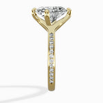 Split Shank Pave Solitaire Ring Engagement Ring - The Better Diamonds