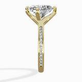 Split Shank Pave Solitaire Ring Engagement Ring - The Better Diamonds
