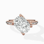 Split Shank Pave Solitaire Ring Engagement Ring - The Better Diamonds
