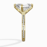 Split Shank Pave Solitaire Ring Engagement Ring - The Better Diamonds