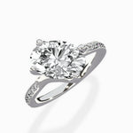 Split Shank Pave Solitaire Ring Engagement Ring - The Better Diamonds