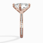 Split Shank Pave Solitaire Ring Engagement Ring - The Better Diamonds