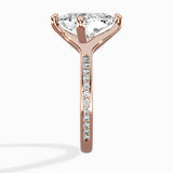 Split Shank Pave Solitaire Ring Engagement Ring - The Better Diamonds