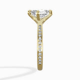 Split Shank Pave Solitaire Ring Engagement Ring - The Better Diamonds