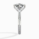 Split Shank Pave Solitaire Ring Engagement Ring - The Better Diamonds