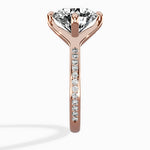 Split Shank Pave Solitaire Ring Engagement Ring - The Better Diamonds