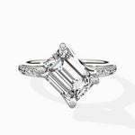 Split Shank Pave Solitaire Ring Engagement Ring - The Better Diamonds