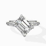 Split Shank Pave Solitaire Ring Engagement Ring - The Better Diamonds