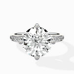 Split Shank Pave Solitaire Ring Engagement Ring - The Better Diamonds