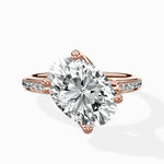 Split Shank Pave Solitaire Ring Engagement Ring - The Better Diamonds