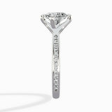 Split Shank Pave Solitaire Ring Engagement Ring - The Better Diamonds