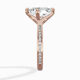 Split Shank Pave Solitaire Ring Engagement Ring - The Better Diamonds