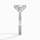 Split Shank Pave Solitaire Ring Engagement Ring - The Better Diamonds