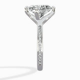 Split Shank Pave Solitaire Ring Engagement Ring - The Better Diamonds