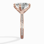 Split Shank Pave Solitaire Ring Engagement Ring - The Better Diamonds