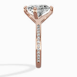 Split Shank Pave Solitaire Ring Engagement Ring - The Better Diamonds