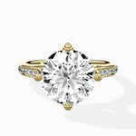 Split Shank Pave Solitaire Ring Engagement Ring - The Better Diamonds