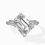 Split Shank Pave Solitaire Ring Engagement Ring - The Better Diamonds