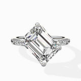 Split Shank Pave Solitaire Ring Engagement Ring - The Better Diamonds