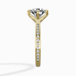 Split Shank Pave Solitaire Ring Engagement Ring - The Better Diamonds