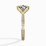 Split Shank Pave Solitaire Ring Engagement Ring - The Better Diamonds