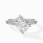 Split Shank Pave Solitaire Ring Engagement Ring - The Better Diamonds